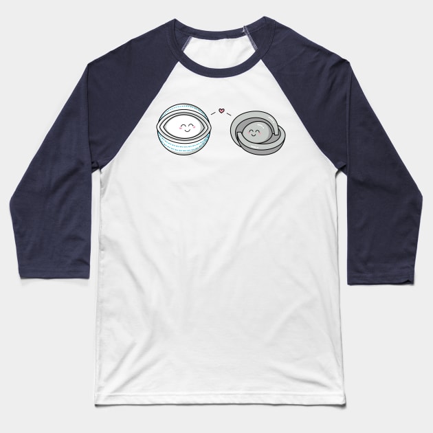 Cute Kawaii Timeless Mothership and Lifeboat Baseball T-Shirt by freeves